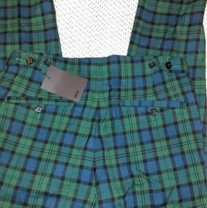 Blue and green checker pants